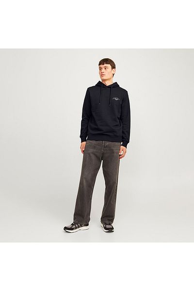 Jack & Jones Ανδρικό φούτερ με μαύρη κουκούλα Jack&jones Ferris