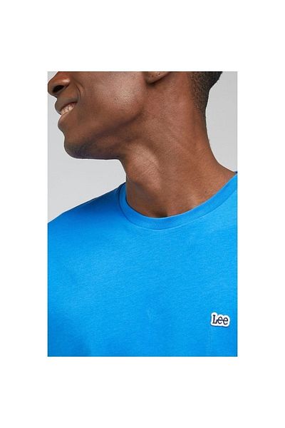 Lee Tricou albastru cu gât crew pentru bărbați
