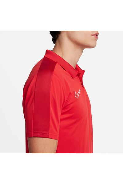 Nike Academy Dri Fit Men's Red Classic Collar Polo T-Shirt