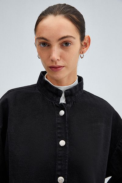 Touché Privé Denim Bomber Jacket - Oversize Cut