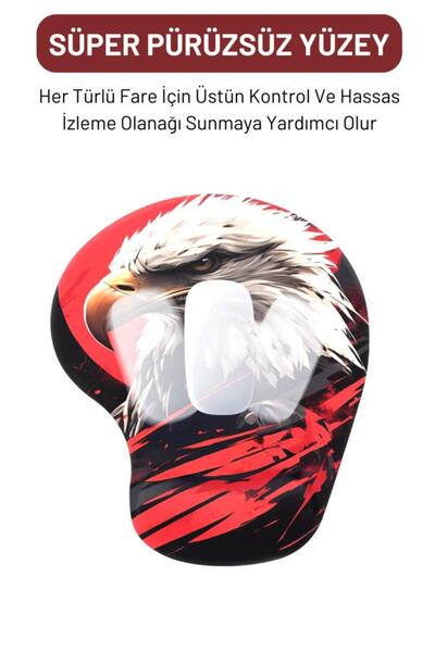 Lord Mountain Eagle Wrist Supported Mouse Pad
