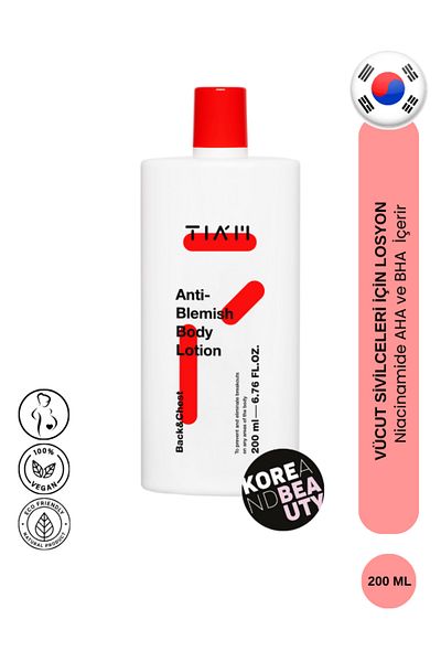 TİAM Anti Blemish Body Lotion - Anti Acne, Body (back & Chest) Lotion