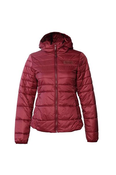 hummel Shyvana Women's Claret Red Hooded Puffer Coat