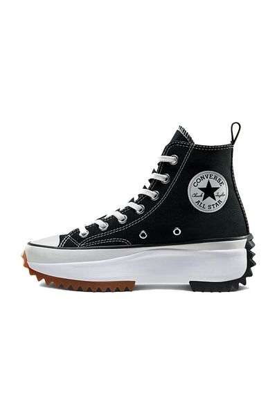 converse Run Star Hike Lugged Hi Unisex-Sneaker mit Plateausohle in Schwarz
