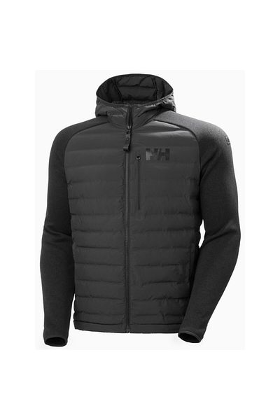 Helly Hansen Ανδρικό παλτό με κουκούλα χακί Arctic Ocean Hybrid Insulator