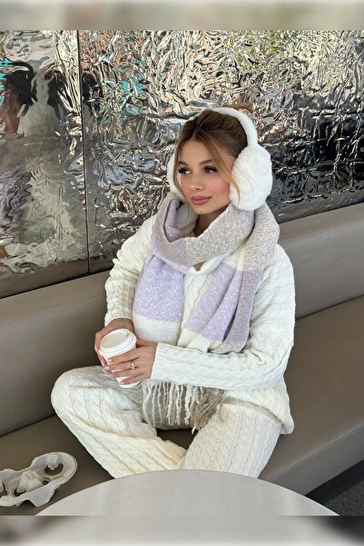 Luminos Butik Білі імпортні плюшеві навушники KLK01