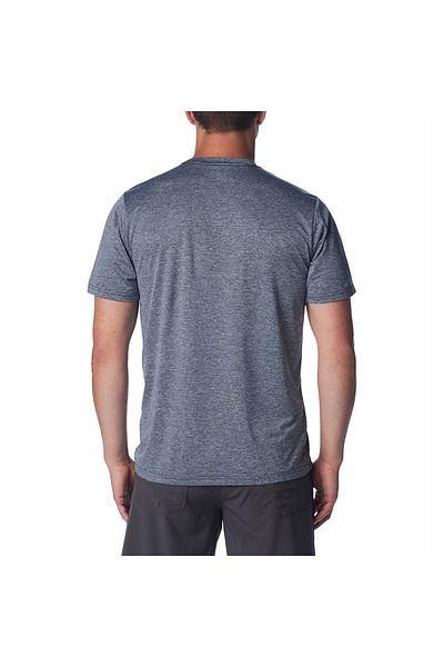 Columbia Ανδρικό μπλουζάκι Hike Crew Navy Blue με στρογγυλή λαιμόκοψη