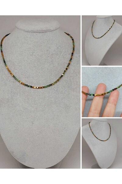 Yasamtohumu Dream Serisi Anyolit (Rubizoit- Rubyzoisit) Taşı 3mm Kolye (45936)