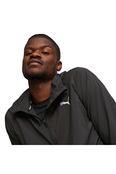 Puma Run Favorite Hooded Erkek Siyah Kapüşonlu Ceket