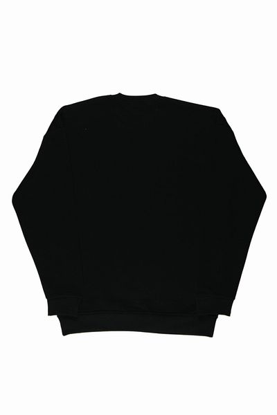 By Caspita Fashion Lenithra Basic Oversize Black Unisex Sweatshirt