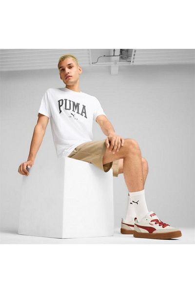 Puma Ανδρικό μπλουζάκι Squad με λευκό στρογγυλό λαιμό