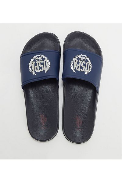 U.S. Polo Assn. شباشب ونعال من Kalkan Glb للرجال باللون الأزرق