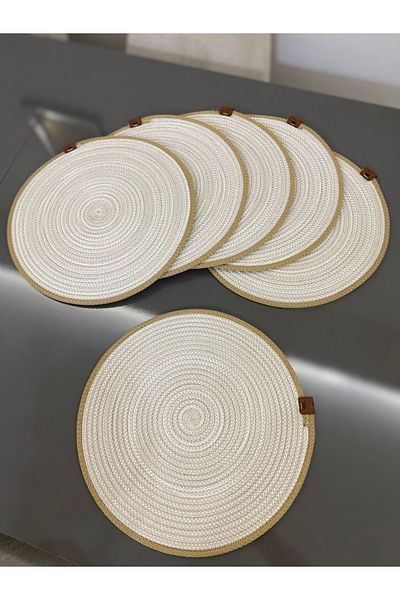 Parla Life Κρεμ Χρώμα Γυαλιστερό Πιάτο / Σερβίρισμα 30x30 cm