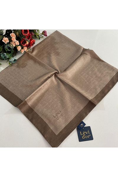 Levidor Κασκόλ Milk Coffee Premium Monogram - GX0209