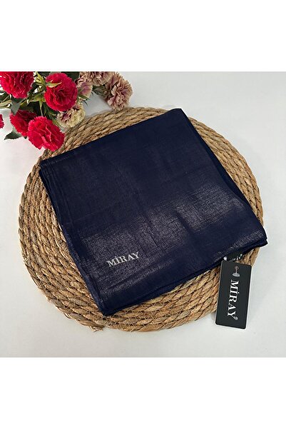 MİRAY وشاح فاخر باللون الأزرق الداكن - فستان سهرة ميراي MAE0102