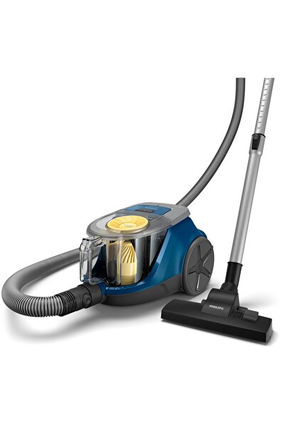 Philips Ηλεκτρική σκούπα Philips χωρίς σακούλα Σειρά 2000 XB2125/09, PowerCyclone 4, 850W, Φίλτρο Super Clean, Μπλε