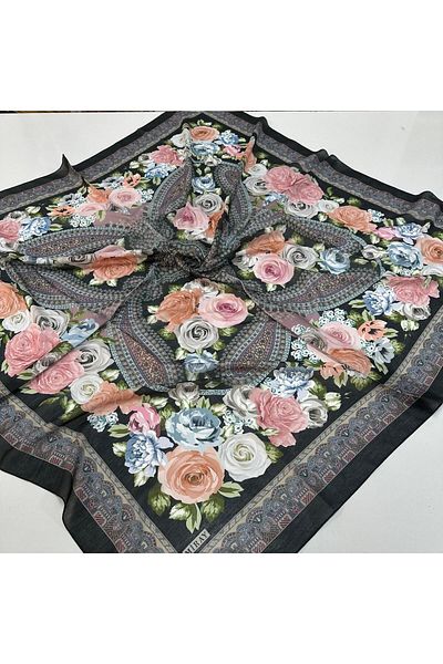 MİRAY Miray 120 cm Nevada Βαμβακερό Πολυτελές Κασκόλ BYK0510