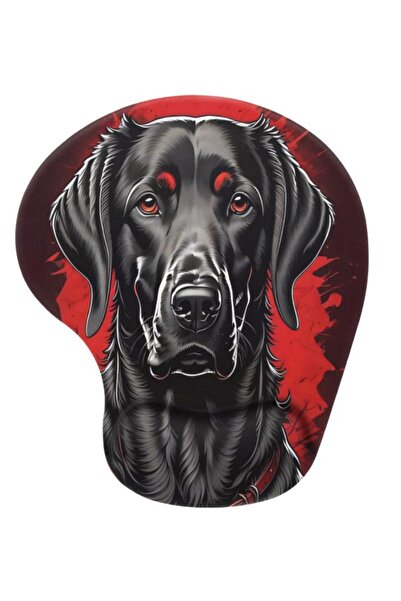 Lord Mountain Dark Dog Mouse Pad with Wrist Support