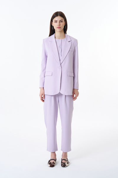 Quzu Blazer Ceket Lila