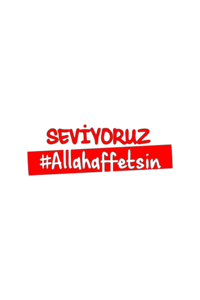 Reysa Tasarım We Love God Forgive Me Car Sticker 17X6 cm