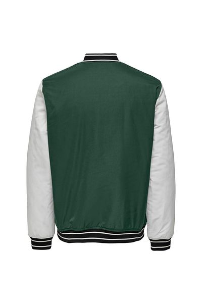Only & Sons Πράσινο Ανδρικό Μπουφάν - Μπουφάν Onslouı Varsity 23 22027529