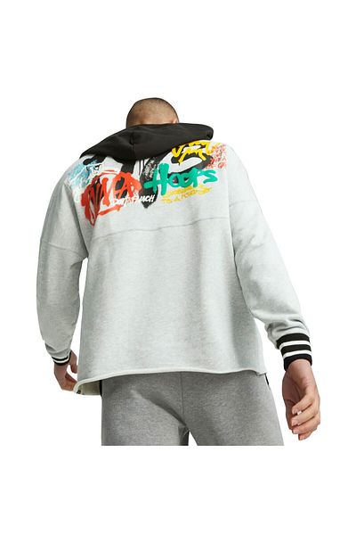 Puma Ανδρικό φούτερ μπάσκετ Boroughs Hoodie σε γκρι χρώμα 53923301