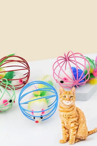rianka 1 Piece Movable Cat Toy Cat Mouse Not Hacıyatmaz Pull Drop Cat Toy Play Set