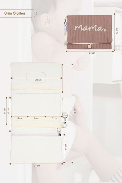 Modakids Mother Baby Waterproof Multi-Purpose Baby Care Bag Organizer