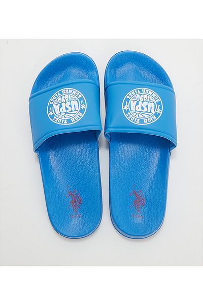 U.S. Polo Assn. صندل نسائي من Lelin Glb Wmn باللون الأزرق