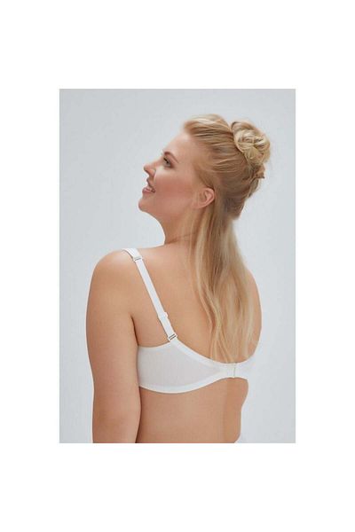 Eros Women's Ecru Gathering Eared Empty Cup Bra Ersk100
