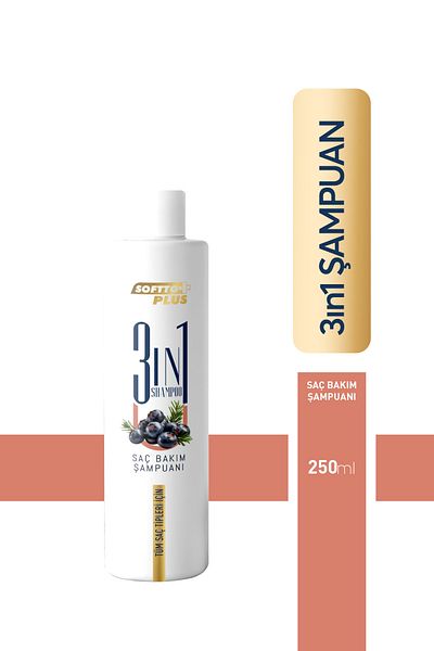 Softto Plus 3 in 1 Hair Care Shampoo - Pack of 2