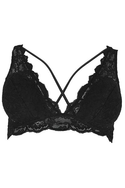 Magic Form 3117 Sutien bralette din dantela captusit - negru