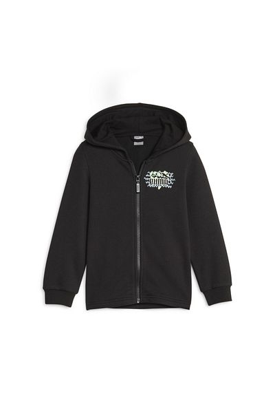 Puma Essentials Mix Mtch - Παιδικό μαύρο μπουφάν με κουκούλα