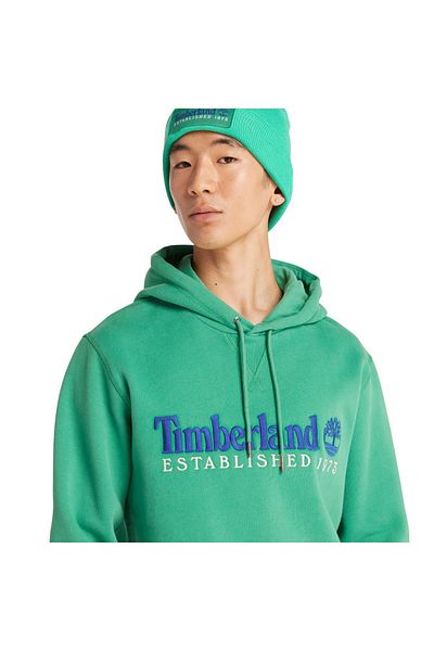 Timberland LS 50th Anniversary Est. Ανδρικό φούτερ με πράσινη κουκούλα 1973