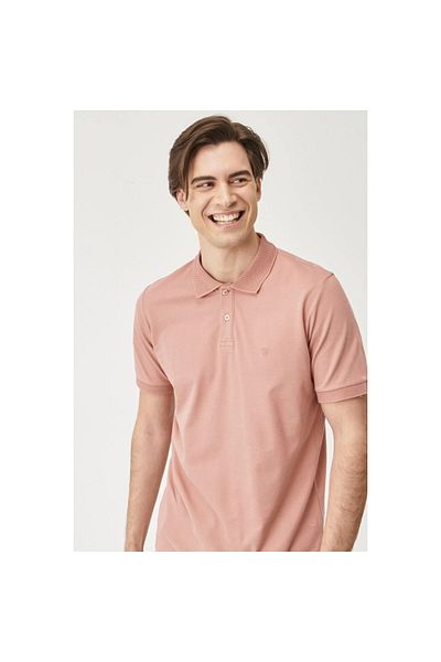 WRANGLER Ανδρικό μπλουζάκι πόλο σε ροζ χρώμα