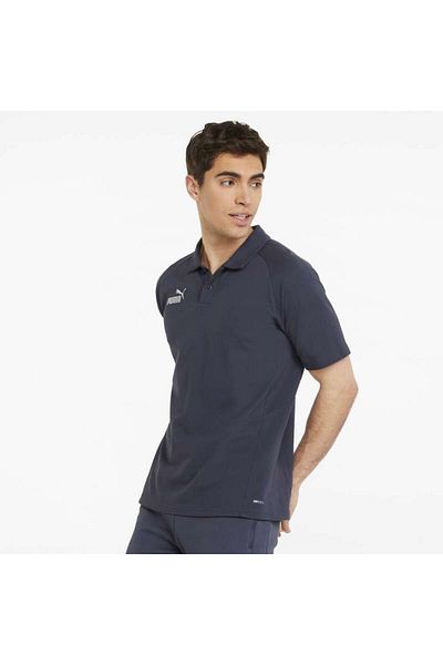 Puma Team Final Casuals ανδρικό μπλουζάκι πόλο κλασικού κολάρου Navy
