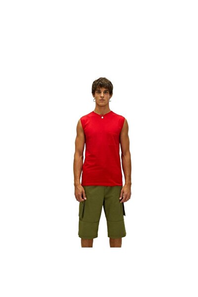 Bad Bear Tribe Men's Red Tank Top - Stylish and Comfortable