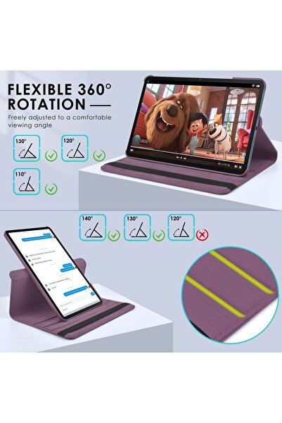 TEKNETSTORE Honor Pad X8A 11 Inch 360 ° Tablet Case with Rotatable Stand Screen Protector and Pen Set