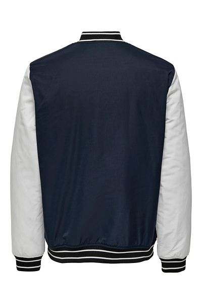 Only & Sons 22027529   - Ανδρικό μπουφάν Only&Sons Onslouï Varsty 23 - Dark Navy/Cloud Dancer