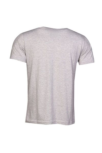 hummel Ανδρικό μπλουζάκι Raiden με γκρι στάμπα με λαιμόκοψη