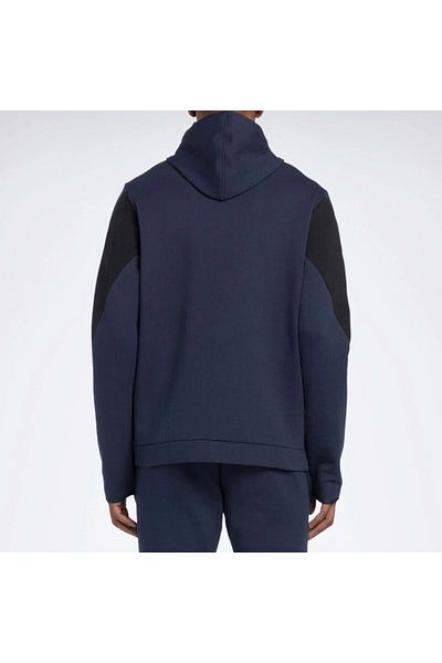 Reebok Ανδρικό μπουφάν Dreamblend Navy Blue με κουκούλα