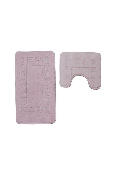 Homelux Classic Bathroom Mat Set, 2 pcs/set, 50X80 + 40X50 cm, Antik, Pink