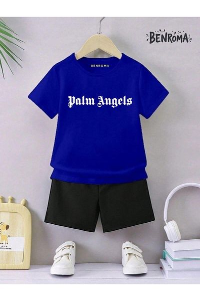 BENROMA Unisex Kids Shorts Set - Character Printed