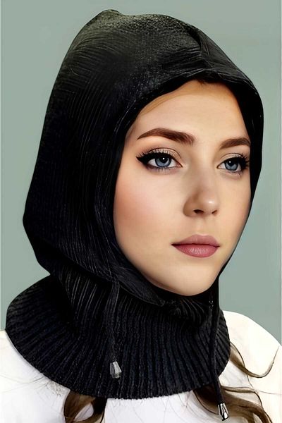 Trenderrs Women's Knitwear Hijab Knitted Beanie Hijab Headgear Hijab Beanie