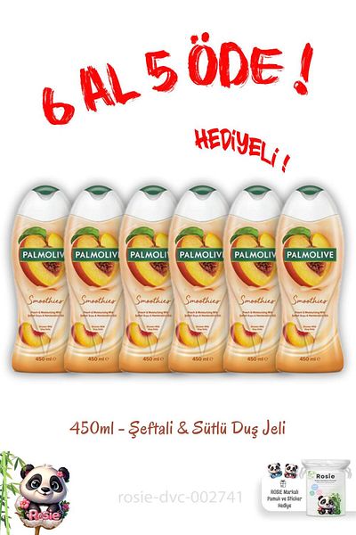 Palmolive Shower Gel Smoothies Peach and Milk 450 ml Buy 6 Pay 5