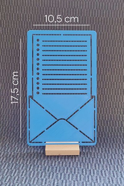 Karmelom Studio Bullet Journal Note and Letter Envelope Themed Template Ruler