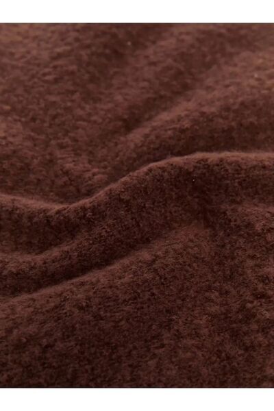 shieba outlet Trend καφέ μπουκλόνι με κασκόλ