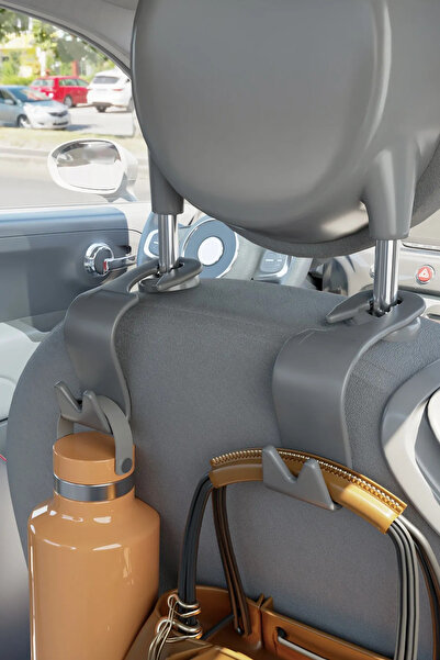 APEXEL Araç içi Koltuk Askısı Organizer Koltuk Başlığı Tutucu 4 Adet Gri