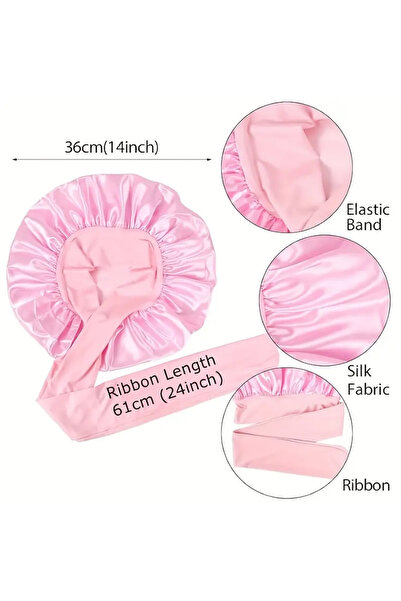 BABUN Еластична шовковиста сатинова шапочка для захисту волосся під час сну Шапочка для догляду за волоссям, що запобігає пошкодженню волосся