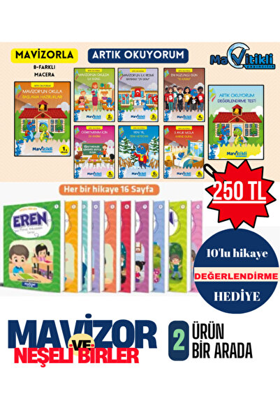 Mavitikli Yayıncılık MAVİZORLA ARTIK OKUYURUM ve NEŞELİ DOSTLAR DİSİZİ